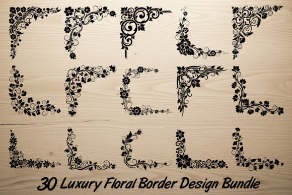 30 Luxury Floral Border Design Bundle Review