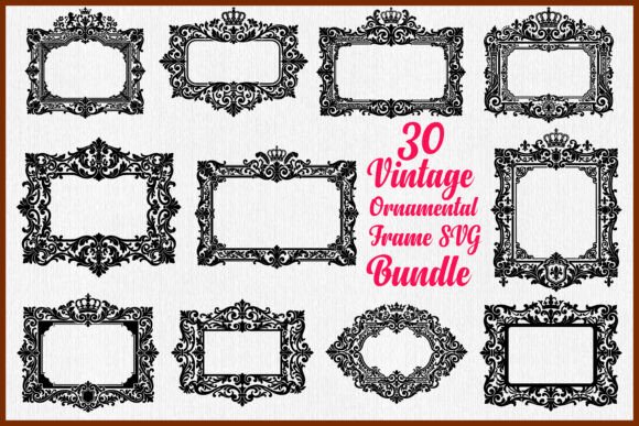 30 Vintage Ornamental Frame SVG Bundle Review