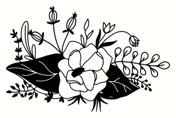 Black and White Bouquet SVG Review