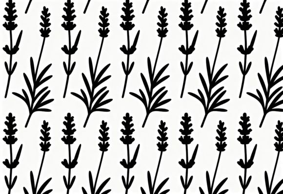 Black Lavender Floral Pattern Seamless Review