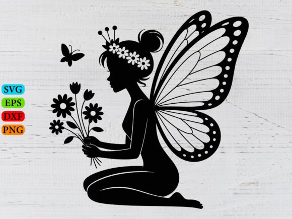Fairy Floral Vector, Fairy Silhouette Review