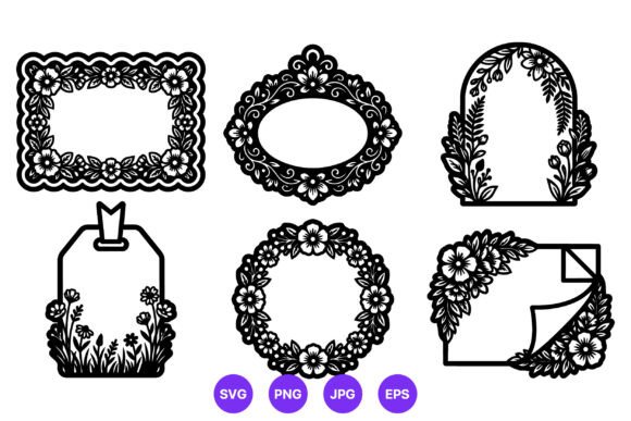 Floral Decorative Frames Vector Set Review