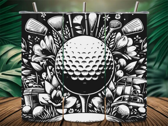 Floral Golf Ball Tee Art Tumbler Review