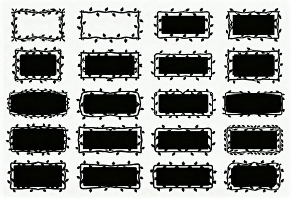 Floral Rectangle Frames Clipart Review