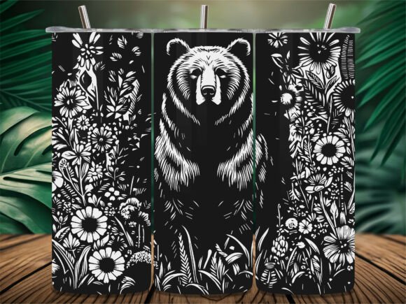Grizzly Bear Floral Flower Tumbler: A Designer's Review