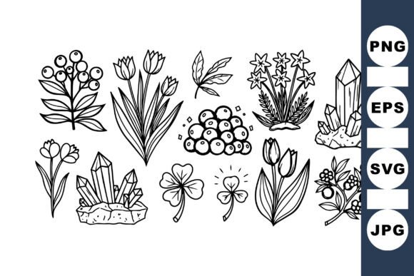 Hand Drawn Crystal Floral Set Review