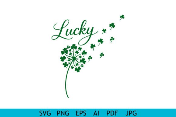Lucky Shamrock Floral Typography Design Review