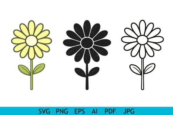 Retro Daisy Flower SVG Bundle Review