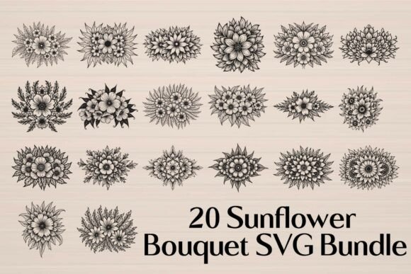 Sunflower Bouquet SVG Bundle Review