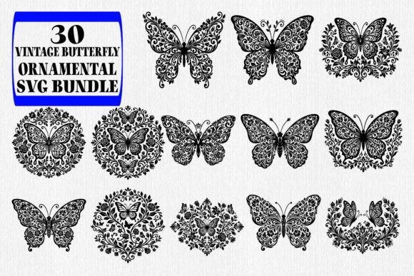 Vintage Butterfly Ornamental SVG Bundle Review