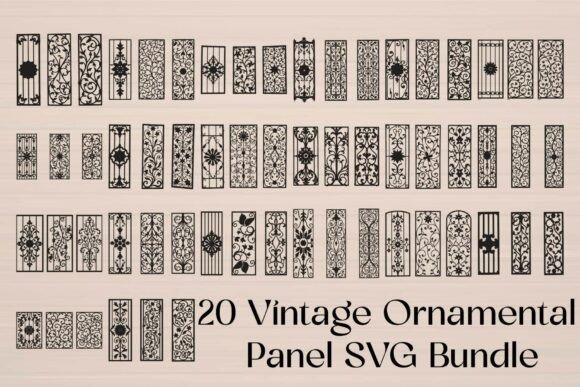 Vintage Ornamental Panel SVG Bundle Review