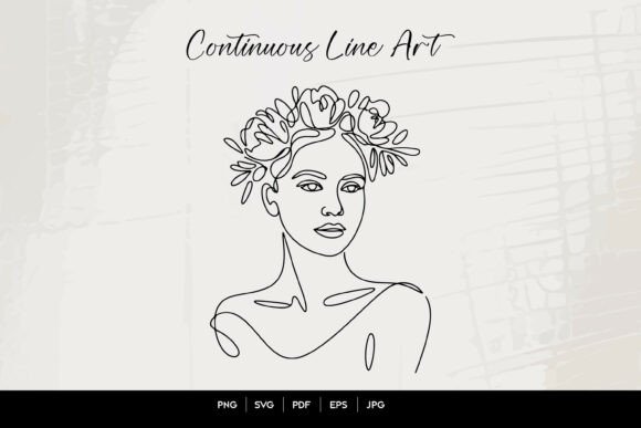 Woman with Floral Crown Line Art: A Designer's Real-World Embroidery Review